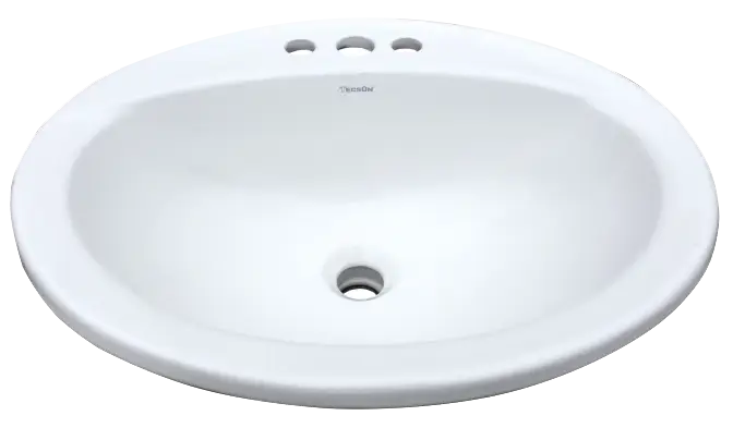 White Porcelain Basin Sink for Bathrooms