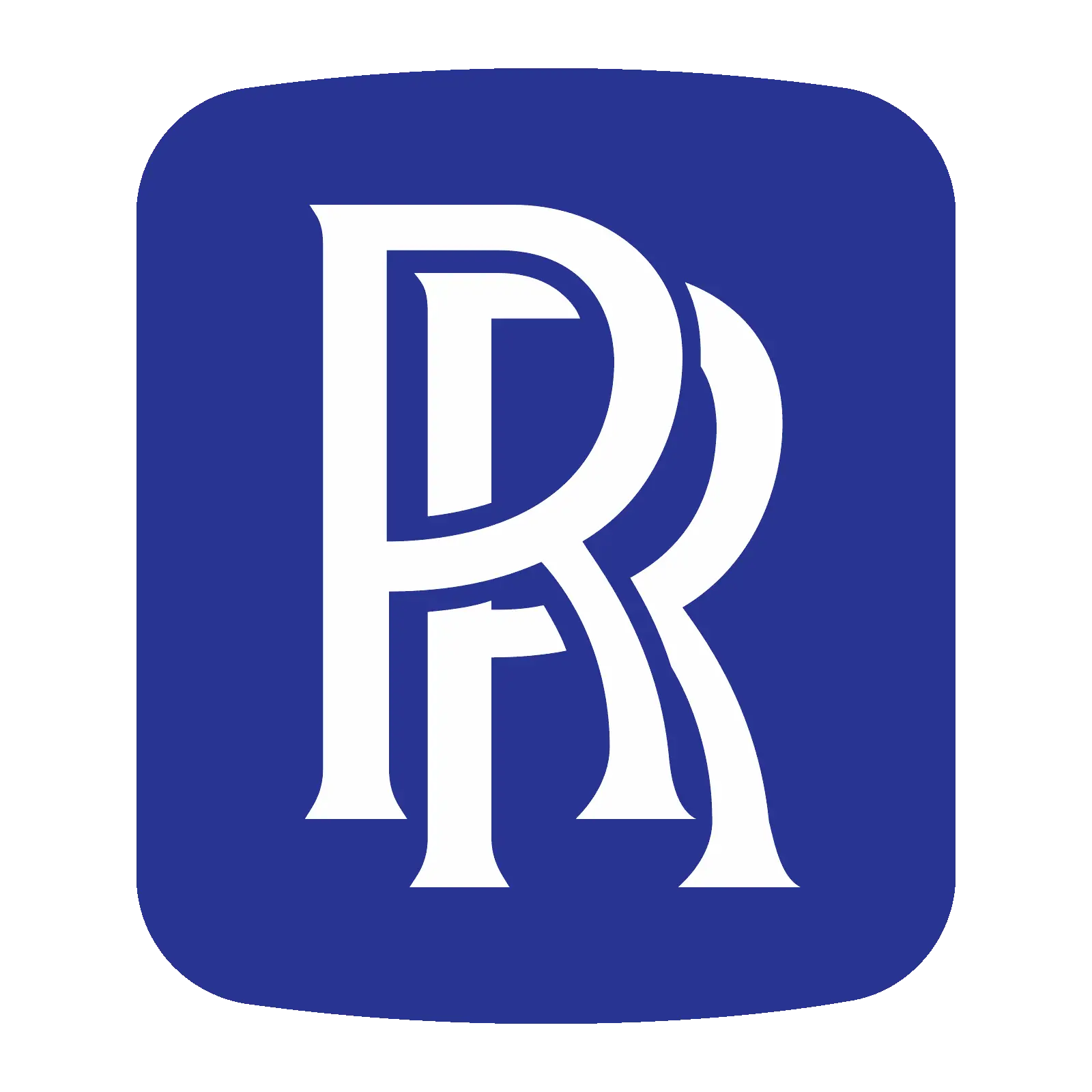 Rolls-Royce Blue And White Logo Symbol