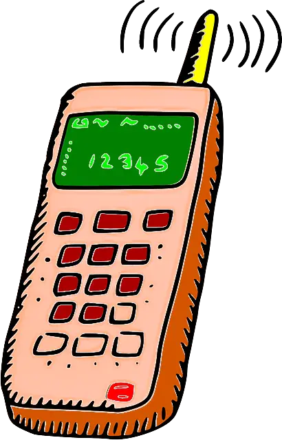Vintage Mobile Phone Illustration