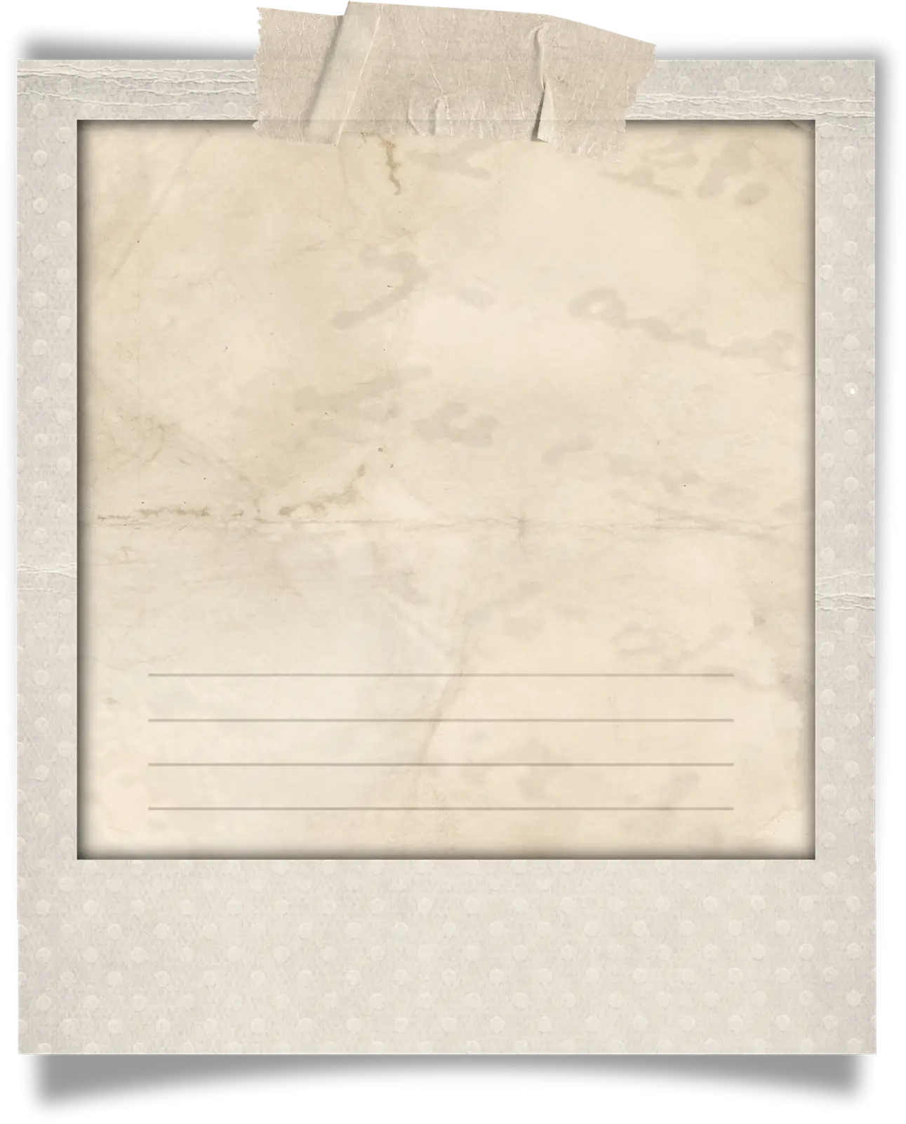 Old Paper Frame with Tape