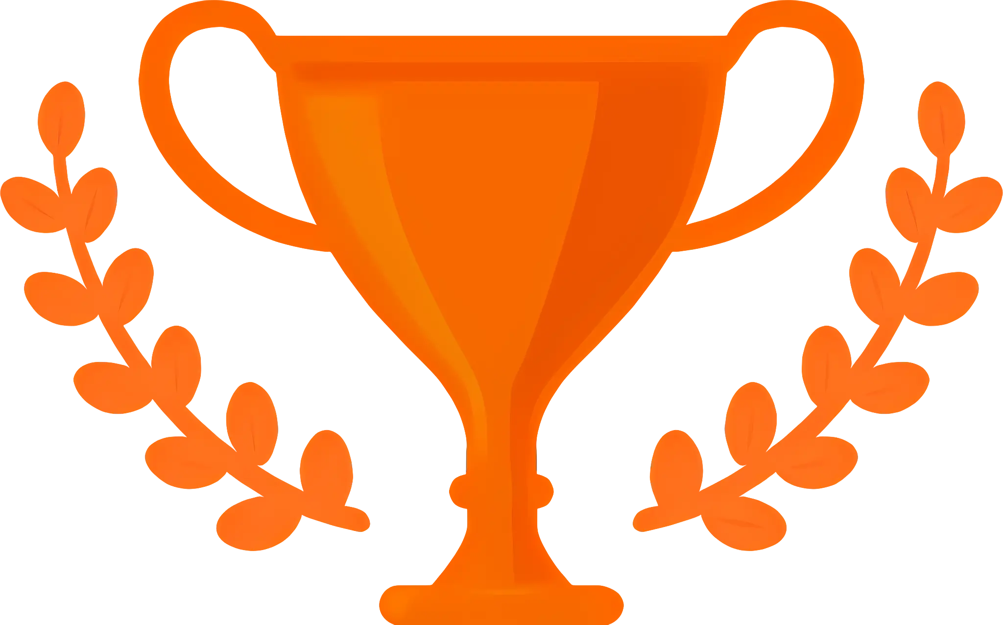 Orange Trophy Illustration