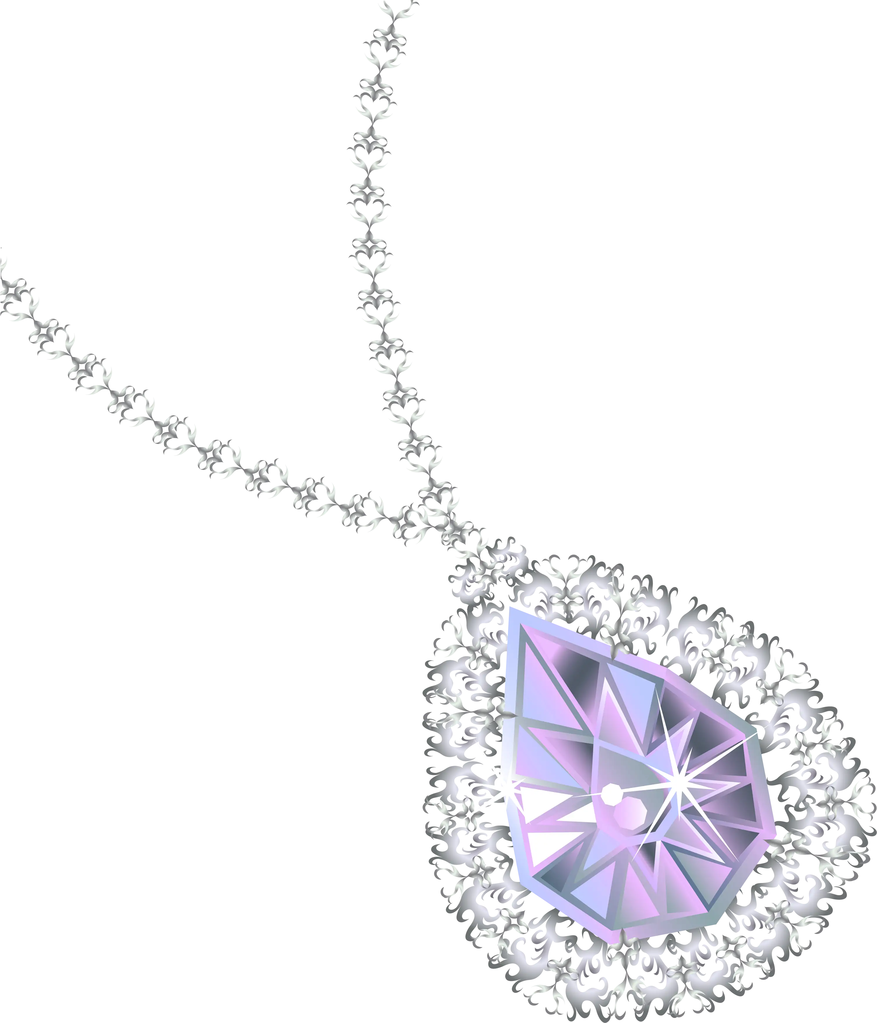 Elegant Crystal Necklace with Detailed Design