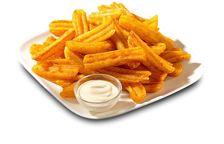 Plate of French Fries with Sauce