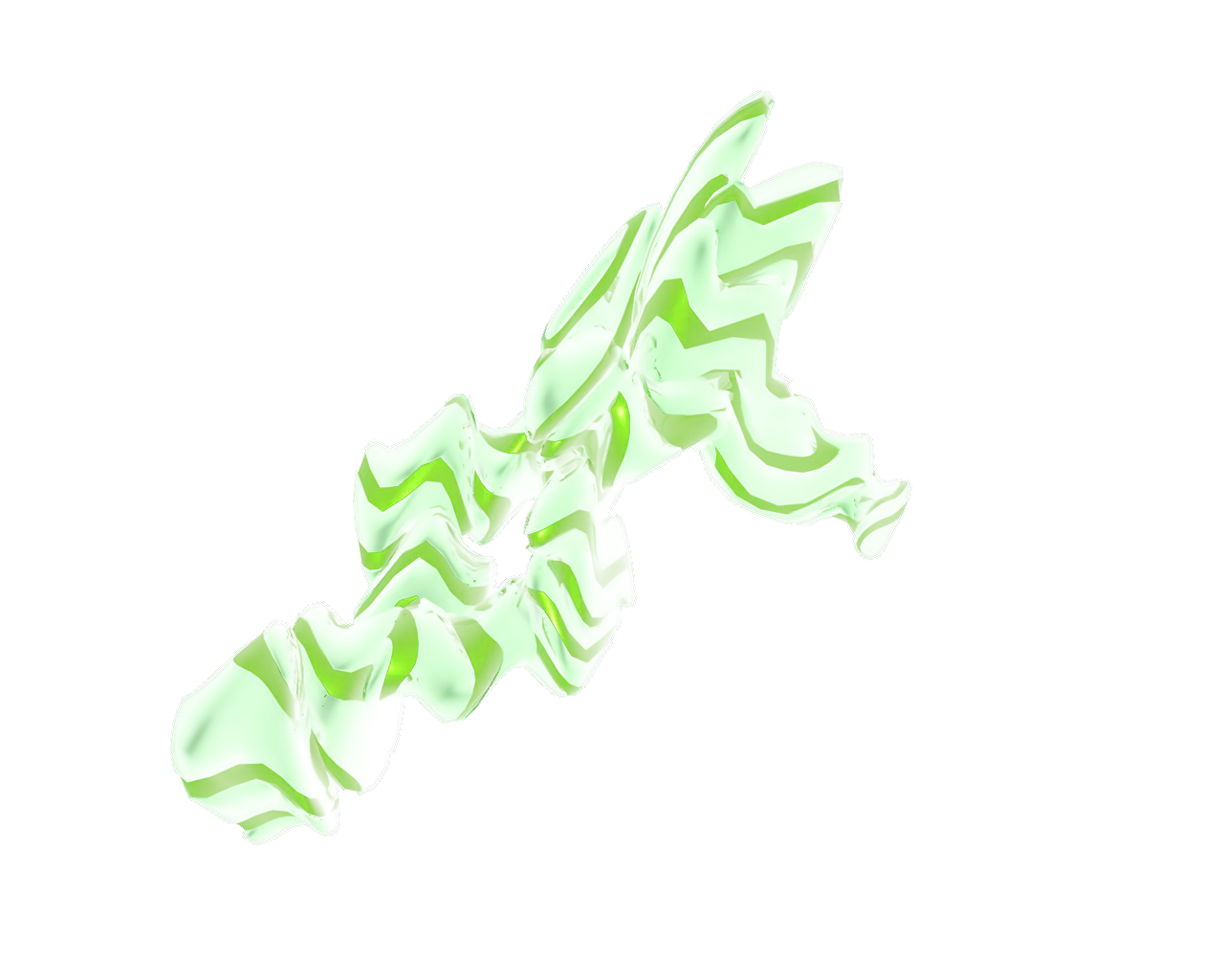 Green Abstract Arrow Symbol