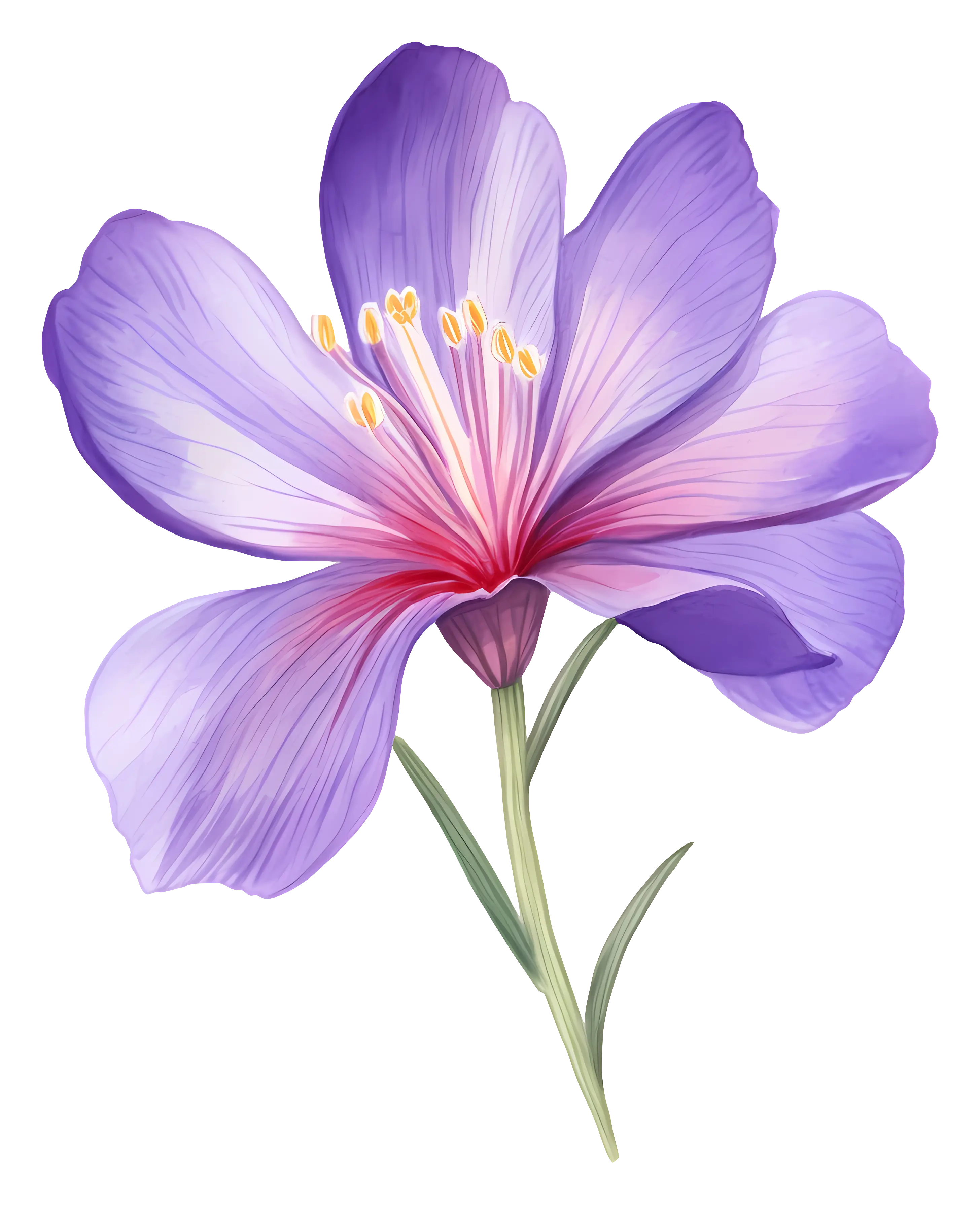 Purple Flower Illustration