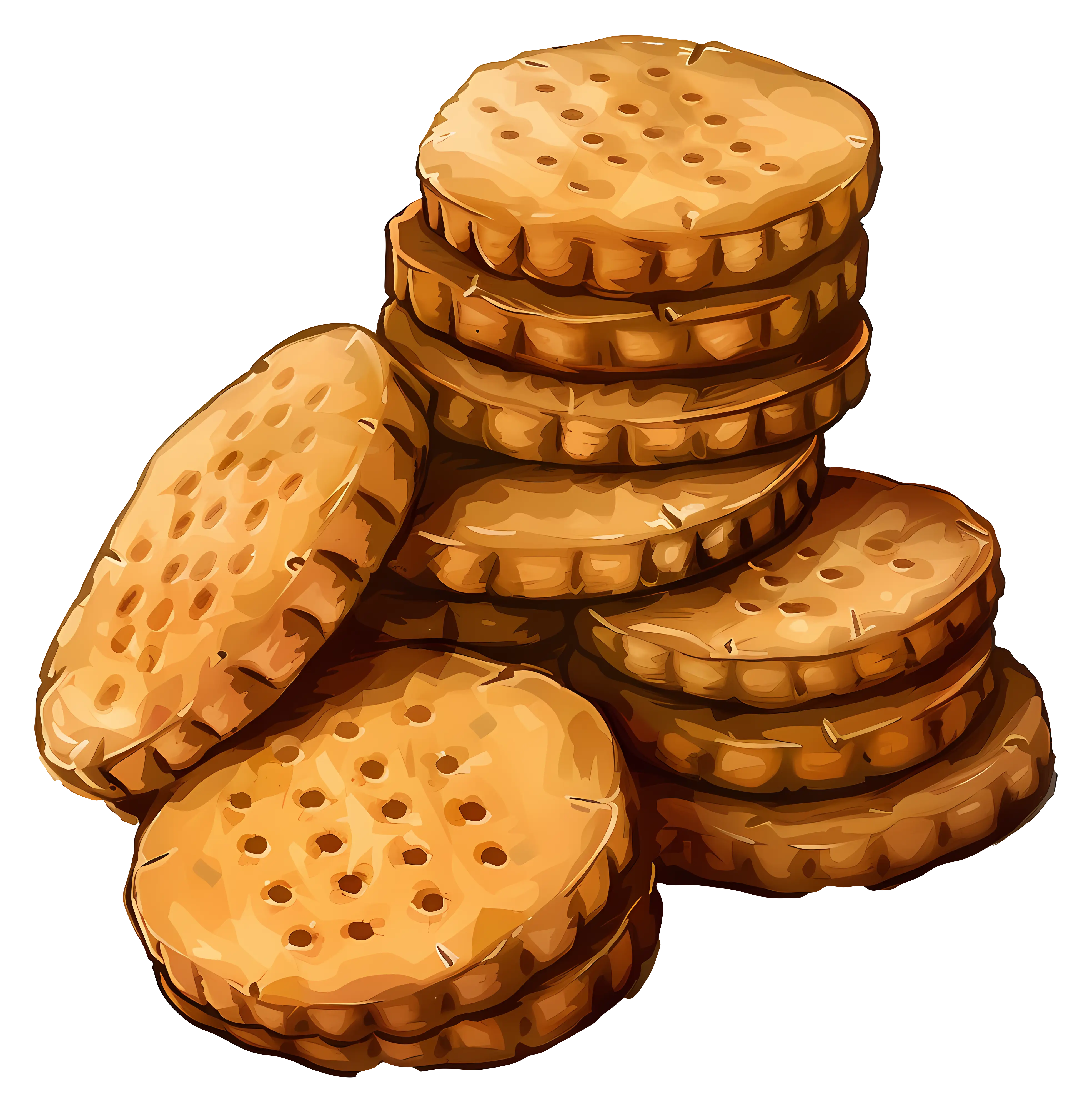 Stack of Baked Cookies