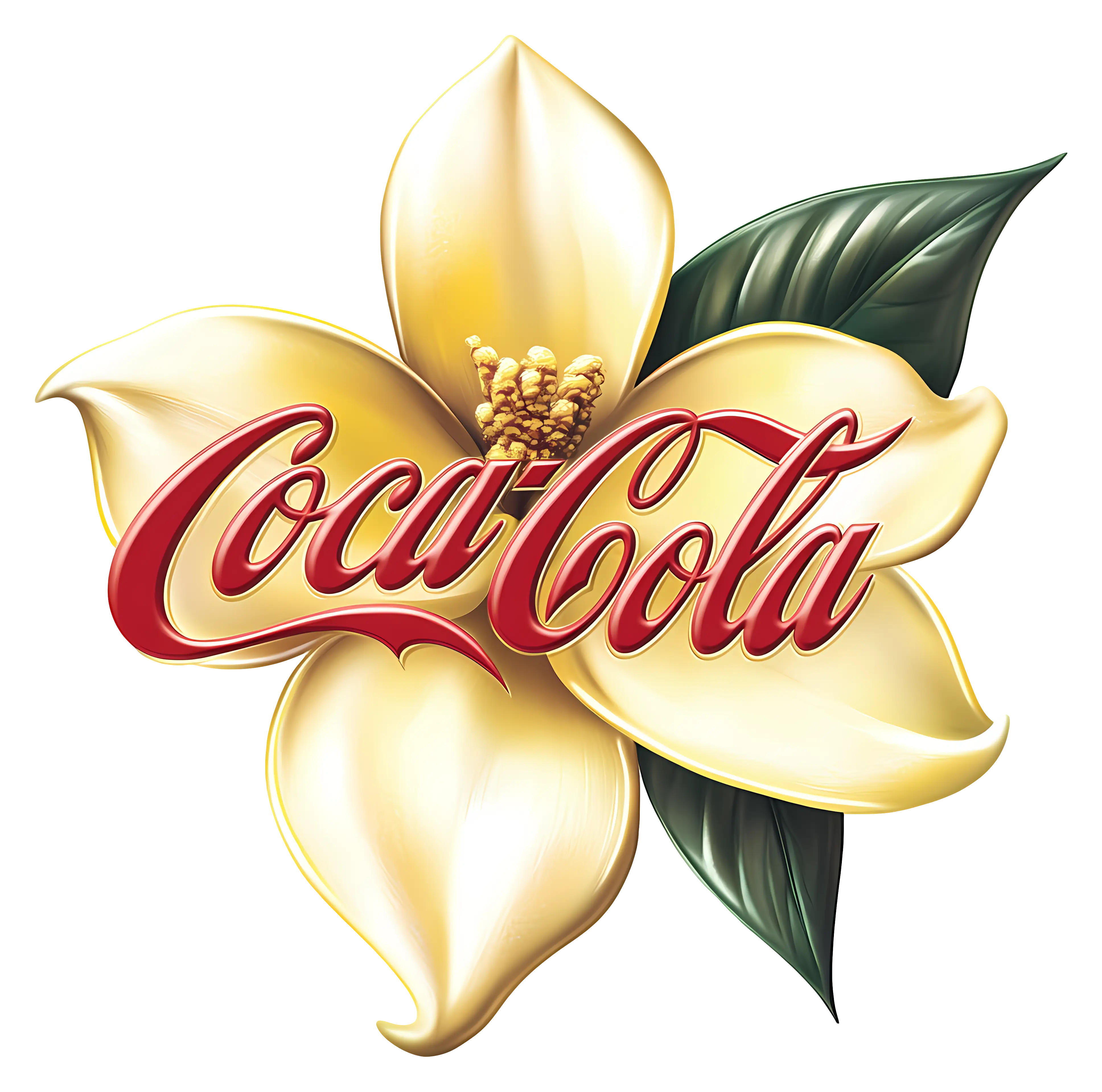 Coca-Cola Logo with Flower