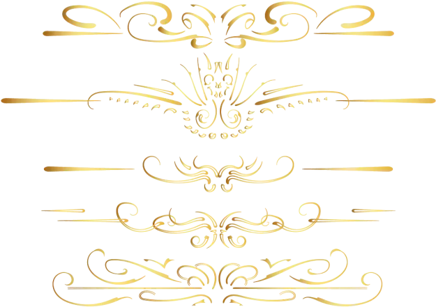 Beautiful Golden Ornate Dividers for Decoration