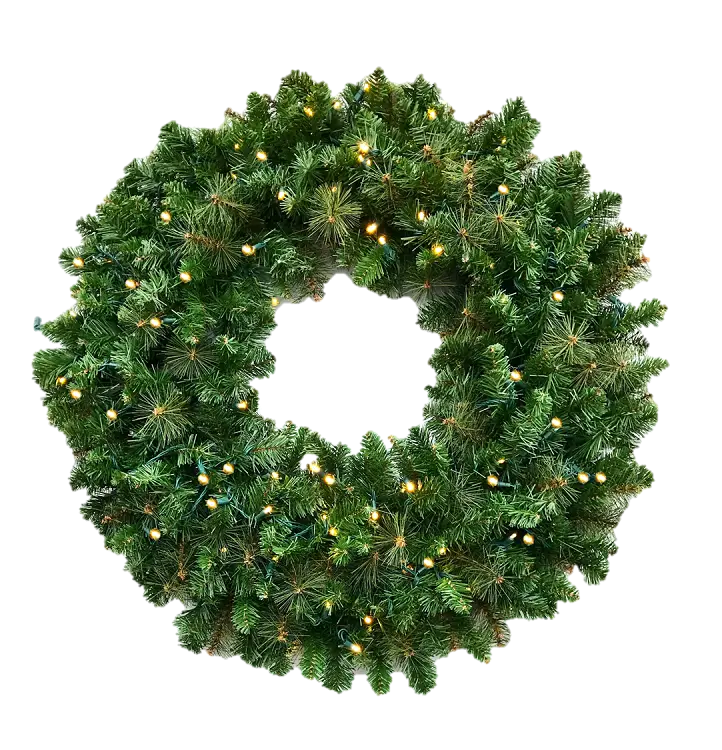 Christmas Wreath with Festive Lights