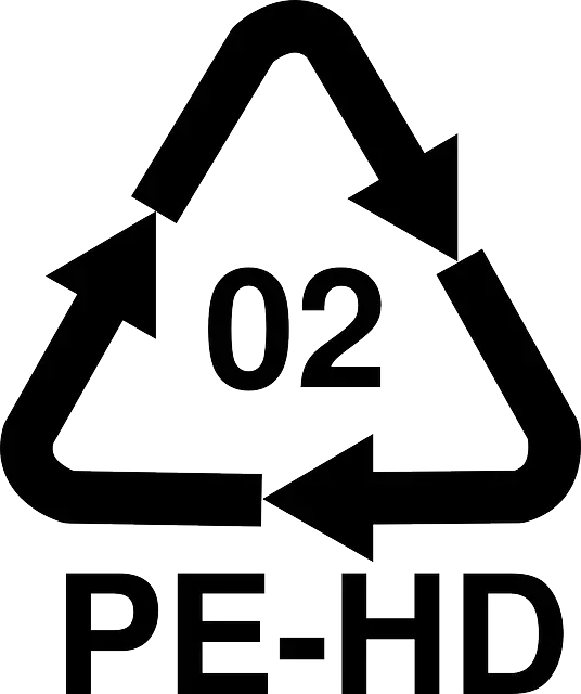 HDPE 02 Plastic Recycling Symbol