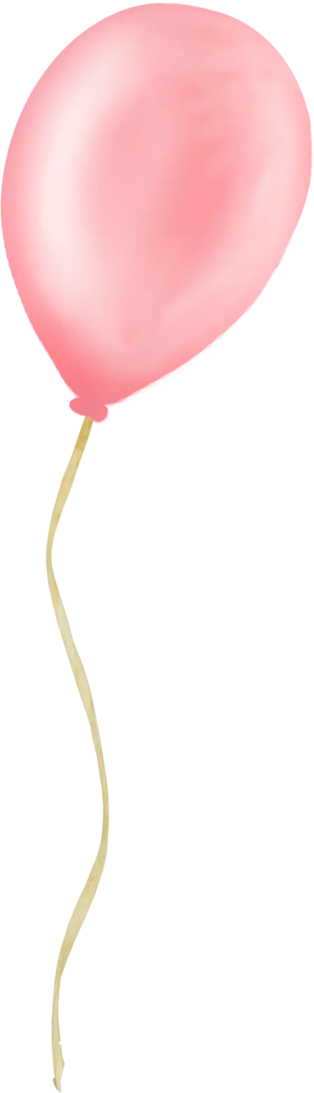 Pink Balloon with String