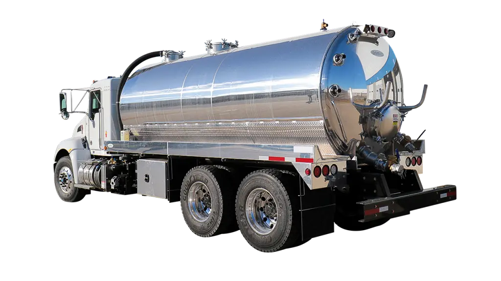 Shiny Tank Truck for Industrial Use