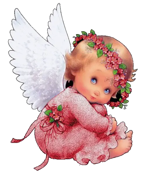 Cute Angel Illustration with Wings
