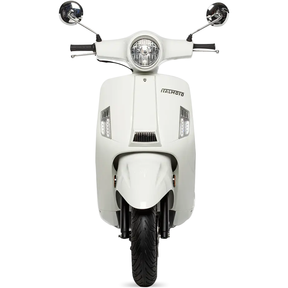 Modern White Scooter Front View