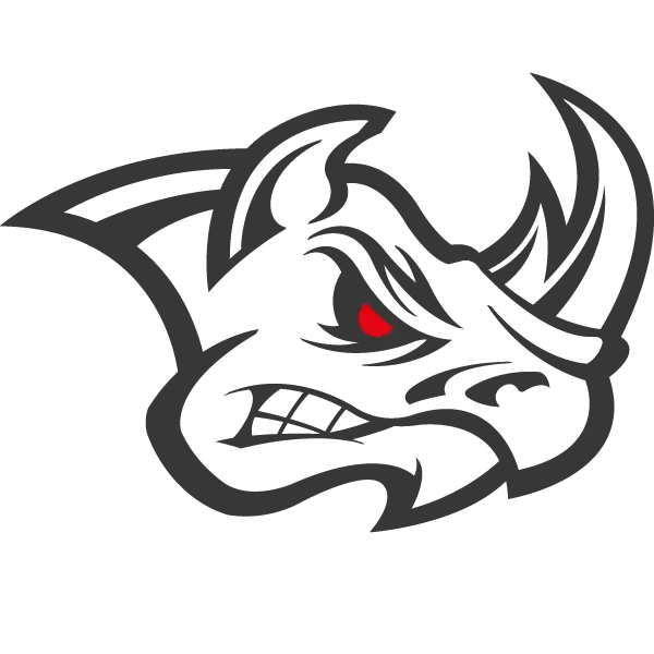 Angry Rhino Mascot Logo