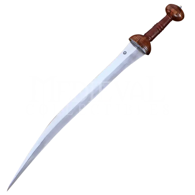 Curved Sword with Wooden Handle
