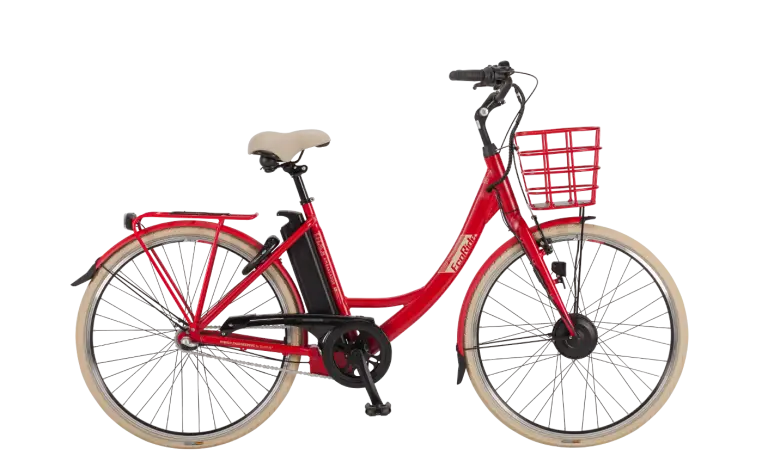 Eco-Friendly Red Electric Bike
