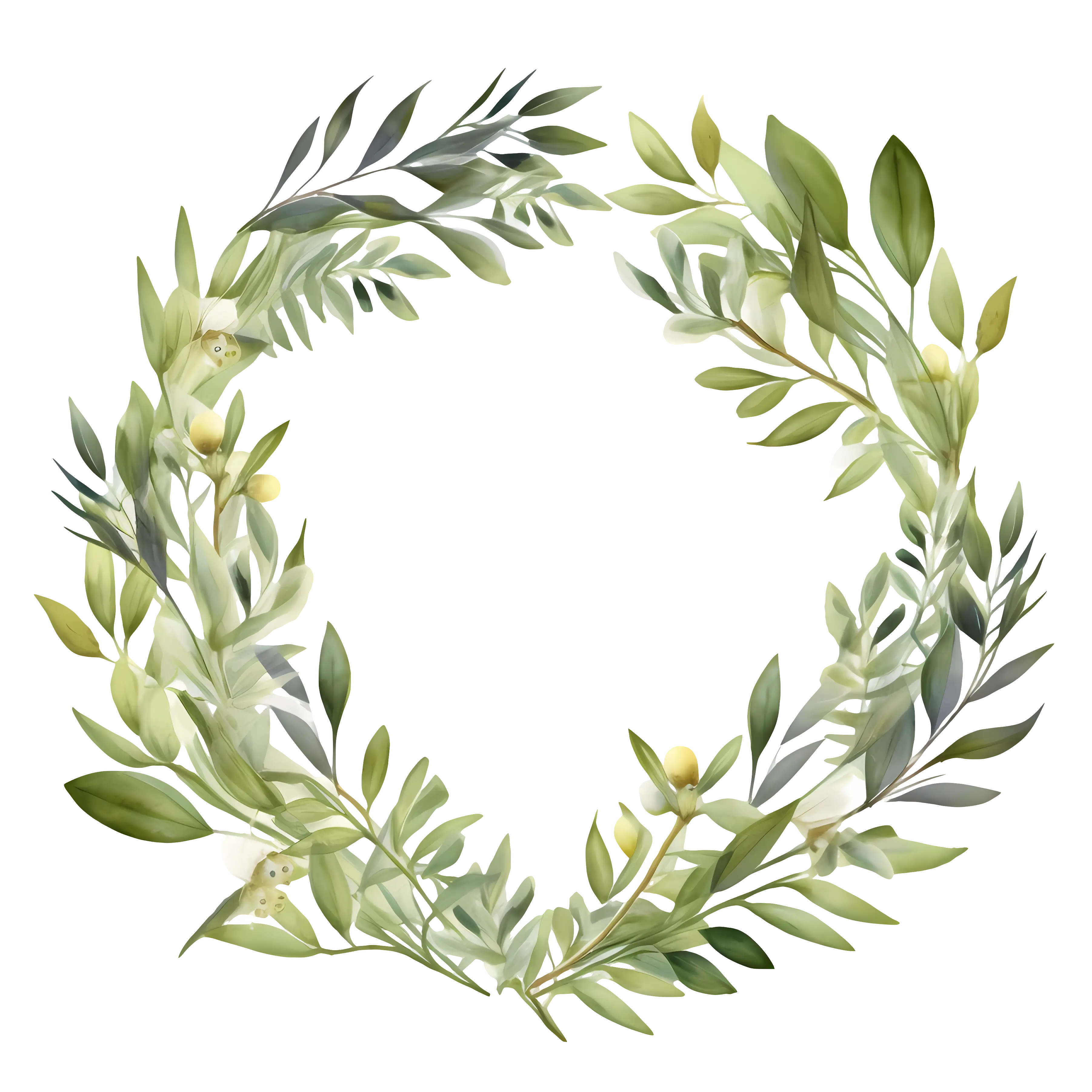 Greenery Wreath Illustration