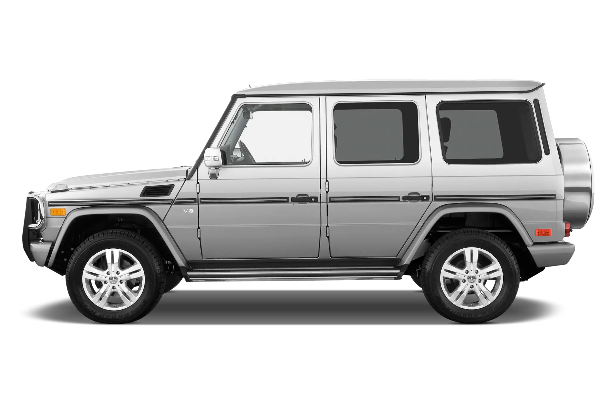 Silver SUV Car Side View