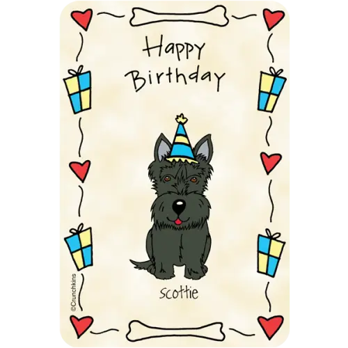 Cute Scottie Birthday Card