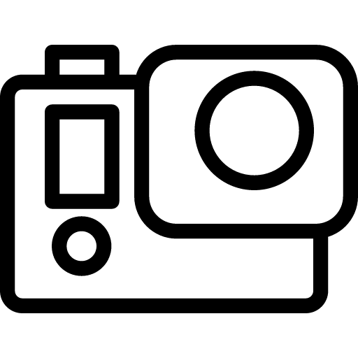 Black Camera Icon Outline