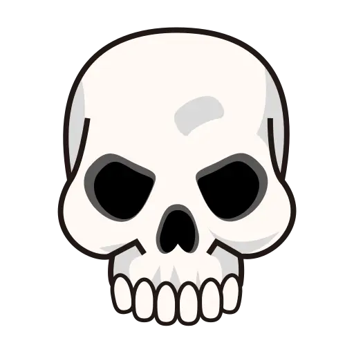Cartoon Skull for Halloween Design