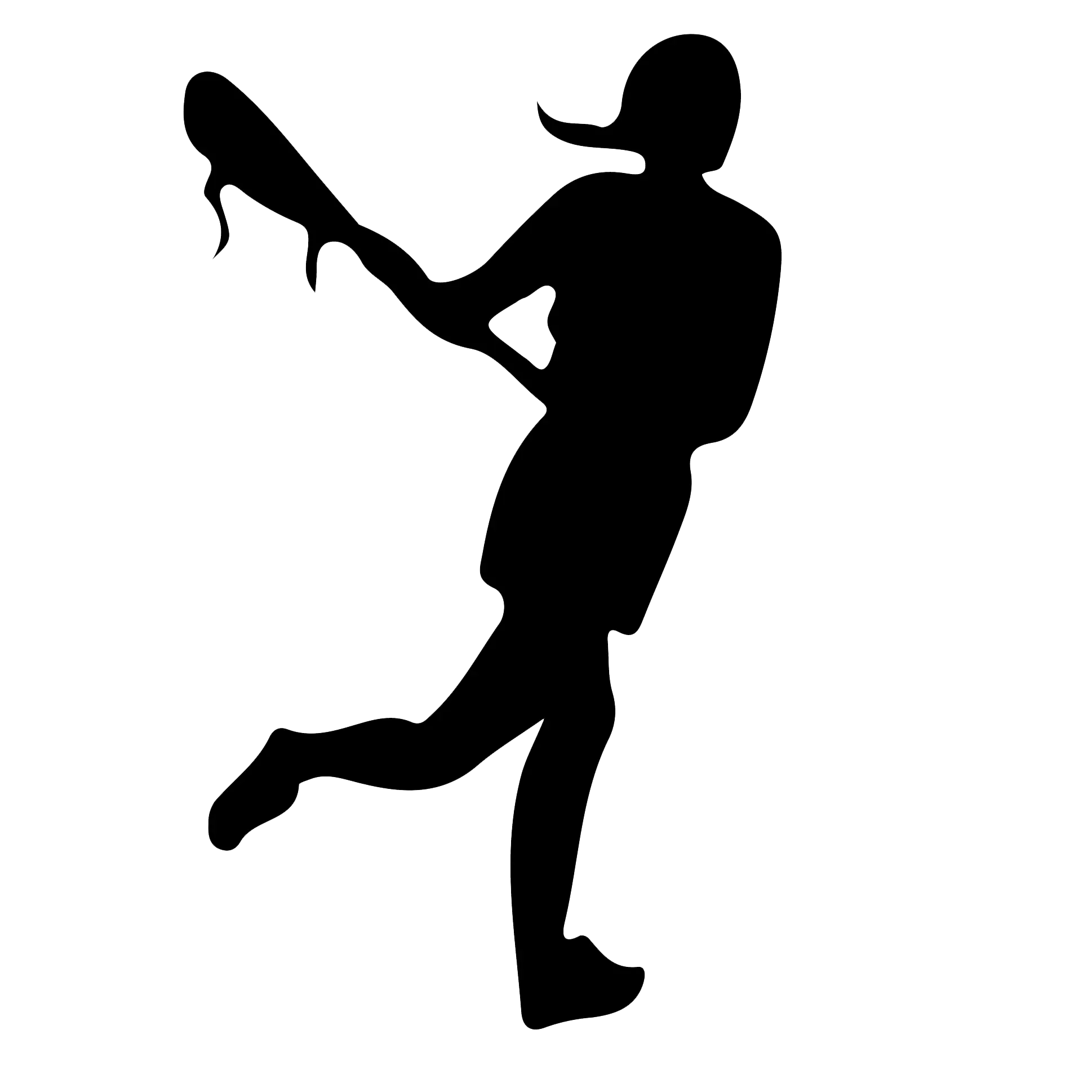 Lacrosse Player Silhouette