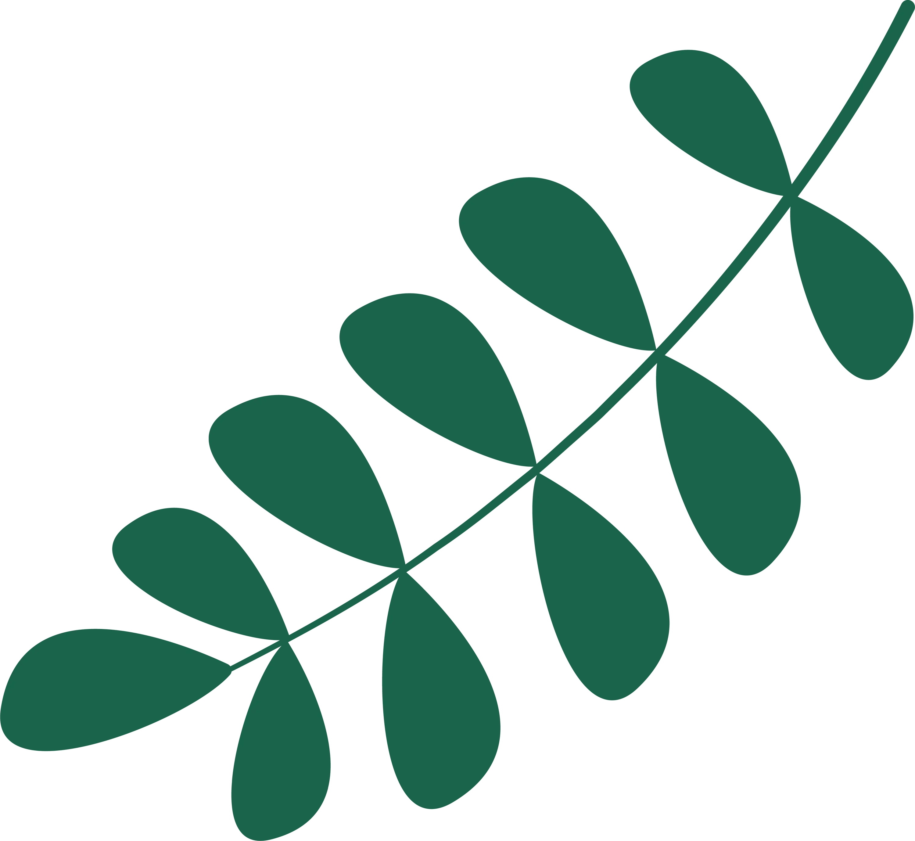 Green Leaf Branch Art