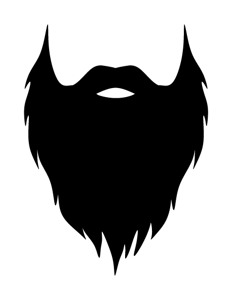 Black Beard Silhouette