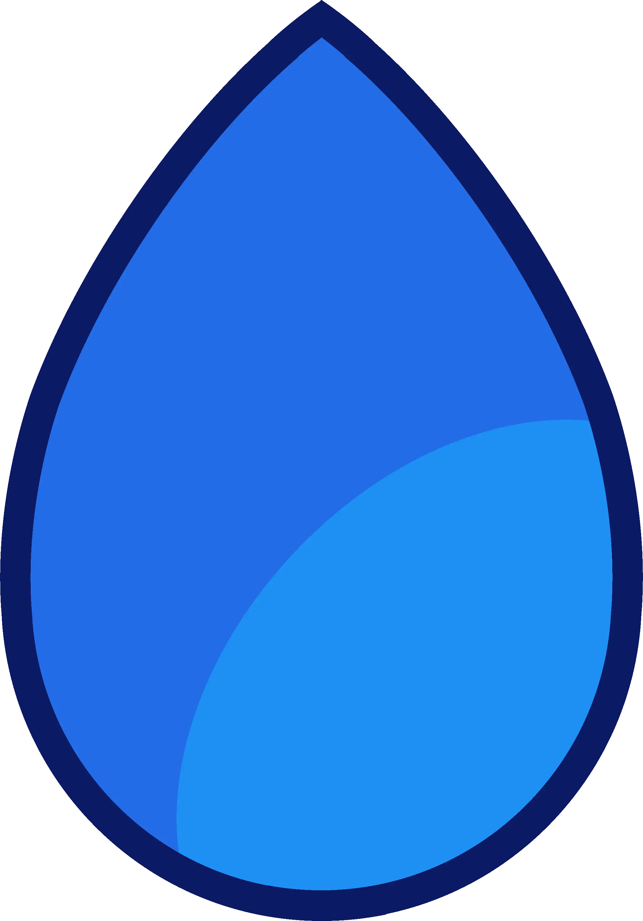Blue Water Drop Symbol