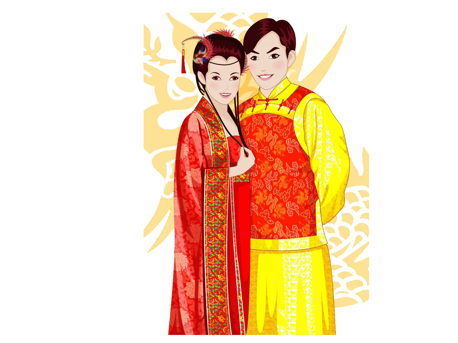 Couple in Traditional Attire