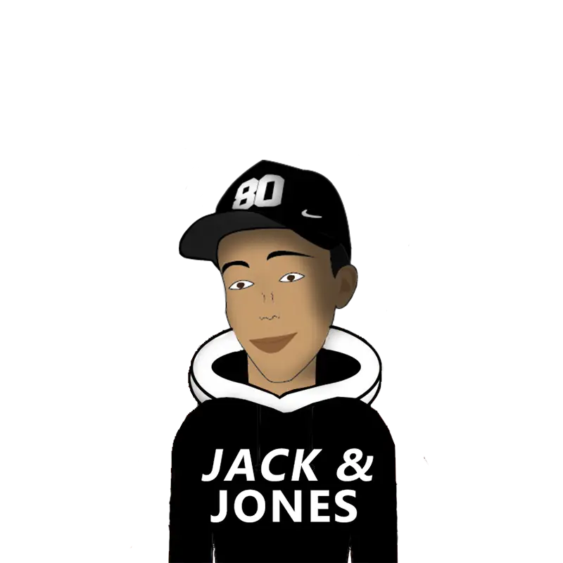 Cartoon Boy in Jack &amp; Jones Hoodie