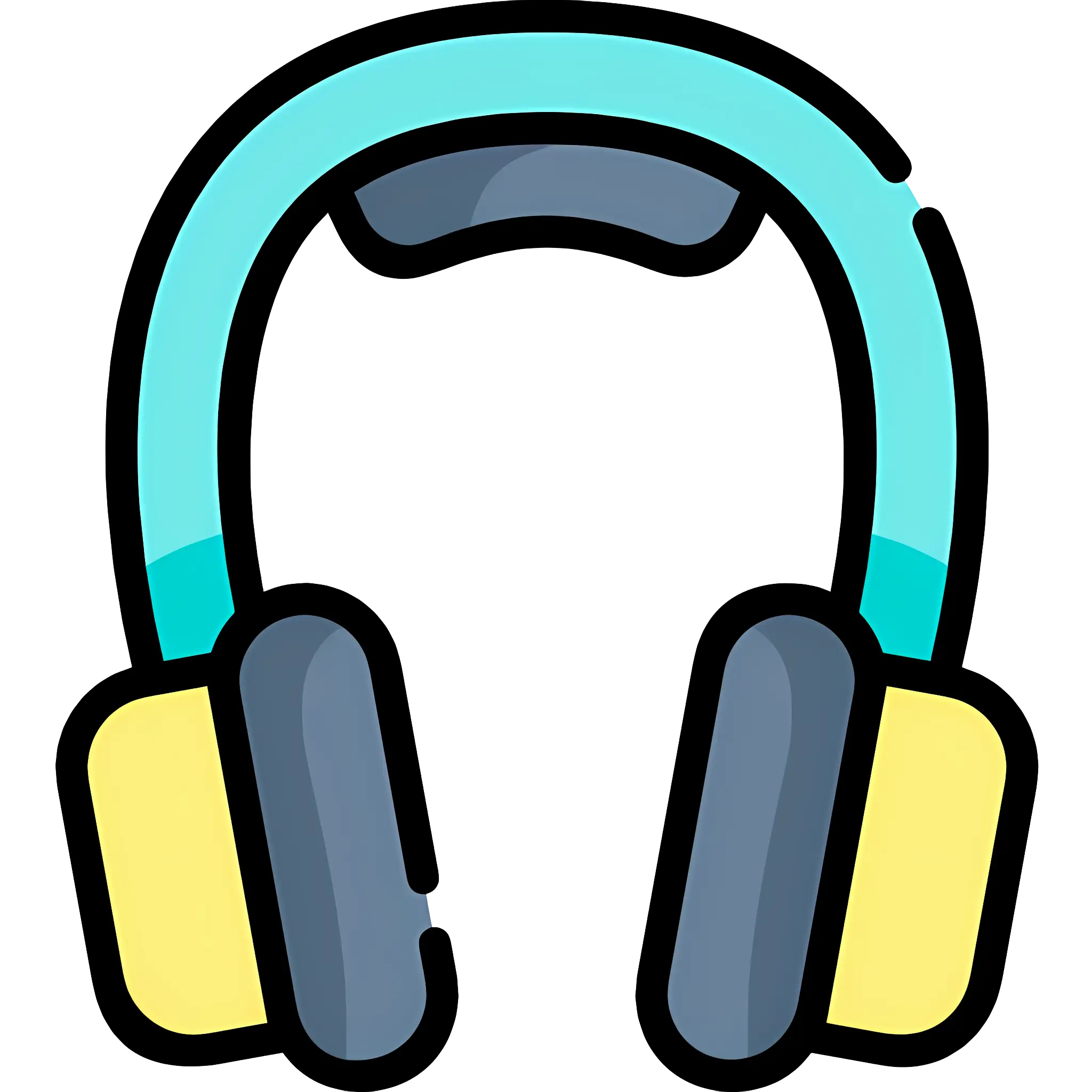 Colorful Wireless Headphones Icon