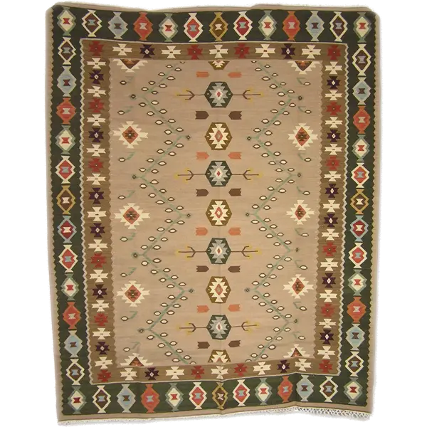 Tribal Patterned Rug with Traditional Design