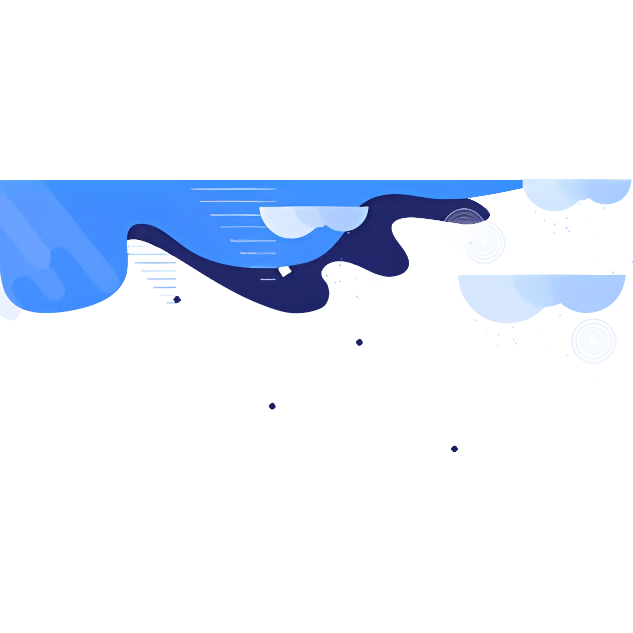 Blue Abstract Shape