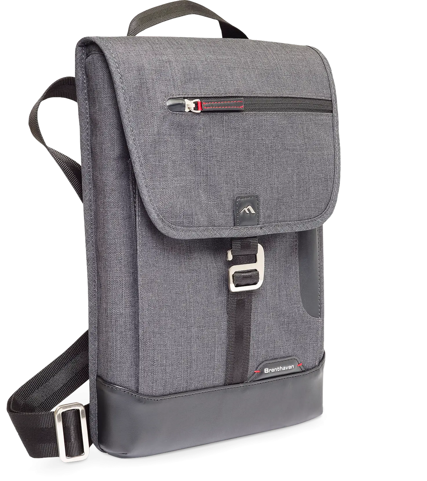 Gray Backpack with Strap