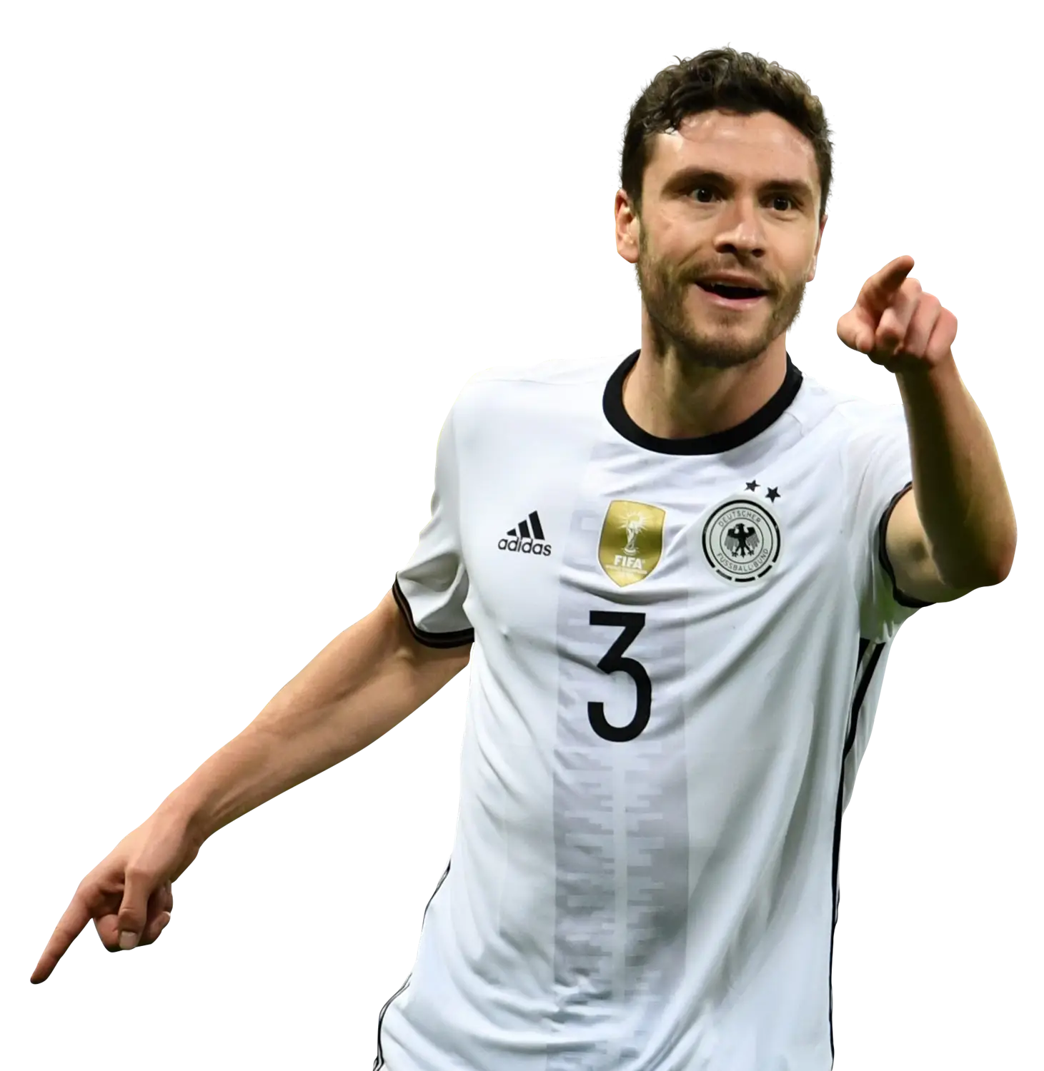 Soccer Player Celebrating in Action