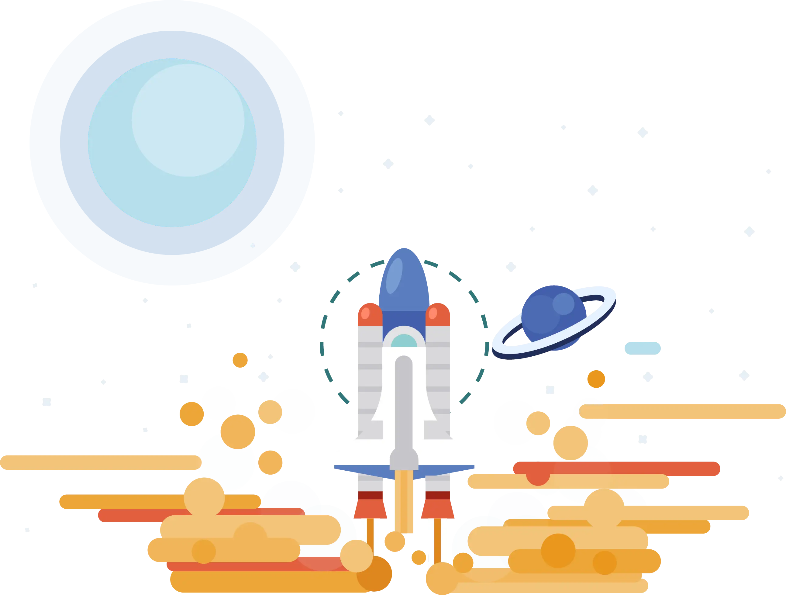 Rocket Launch into Space