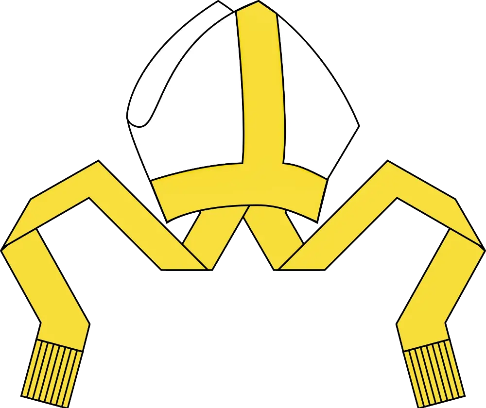 Bishop&#039;s Hat with Yellow Cross