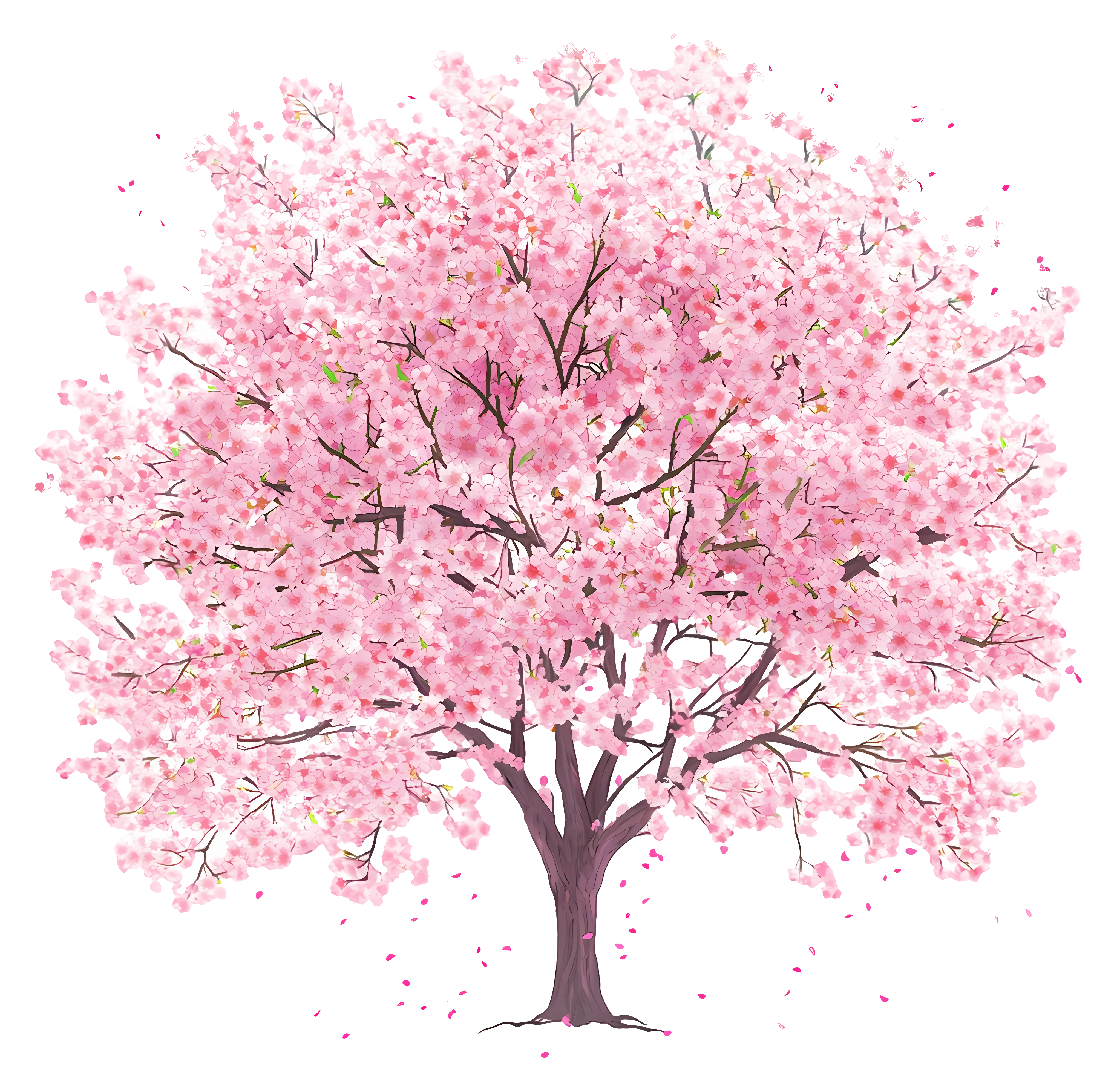 Cherry Blossom Tree in Full Bloom