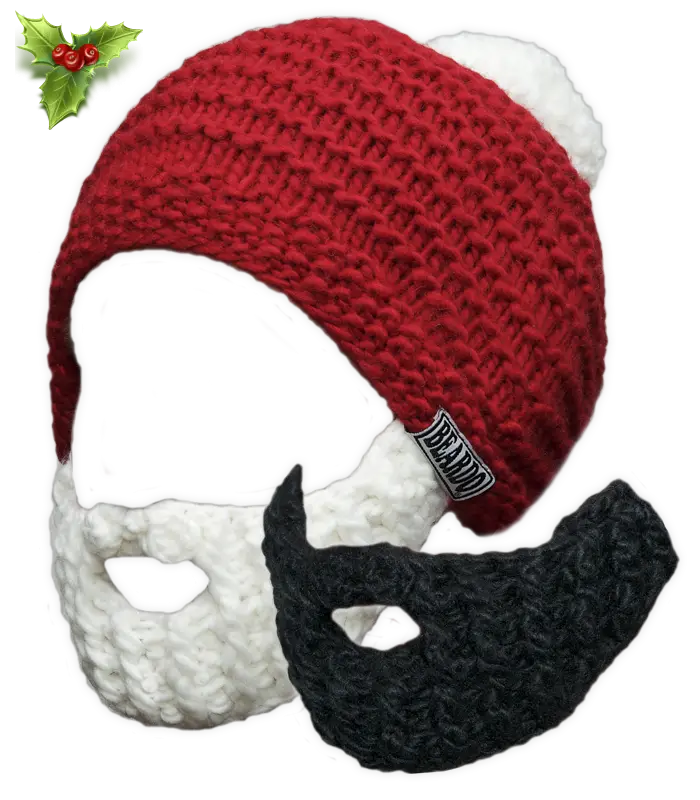 Knitted Hat with Beard