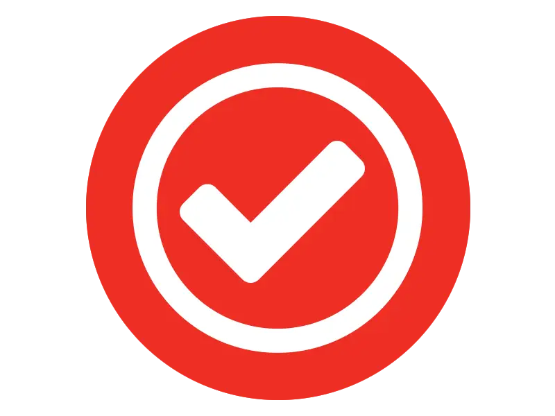 Red Checkmark Icon