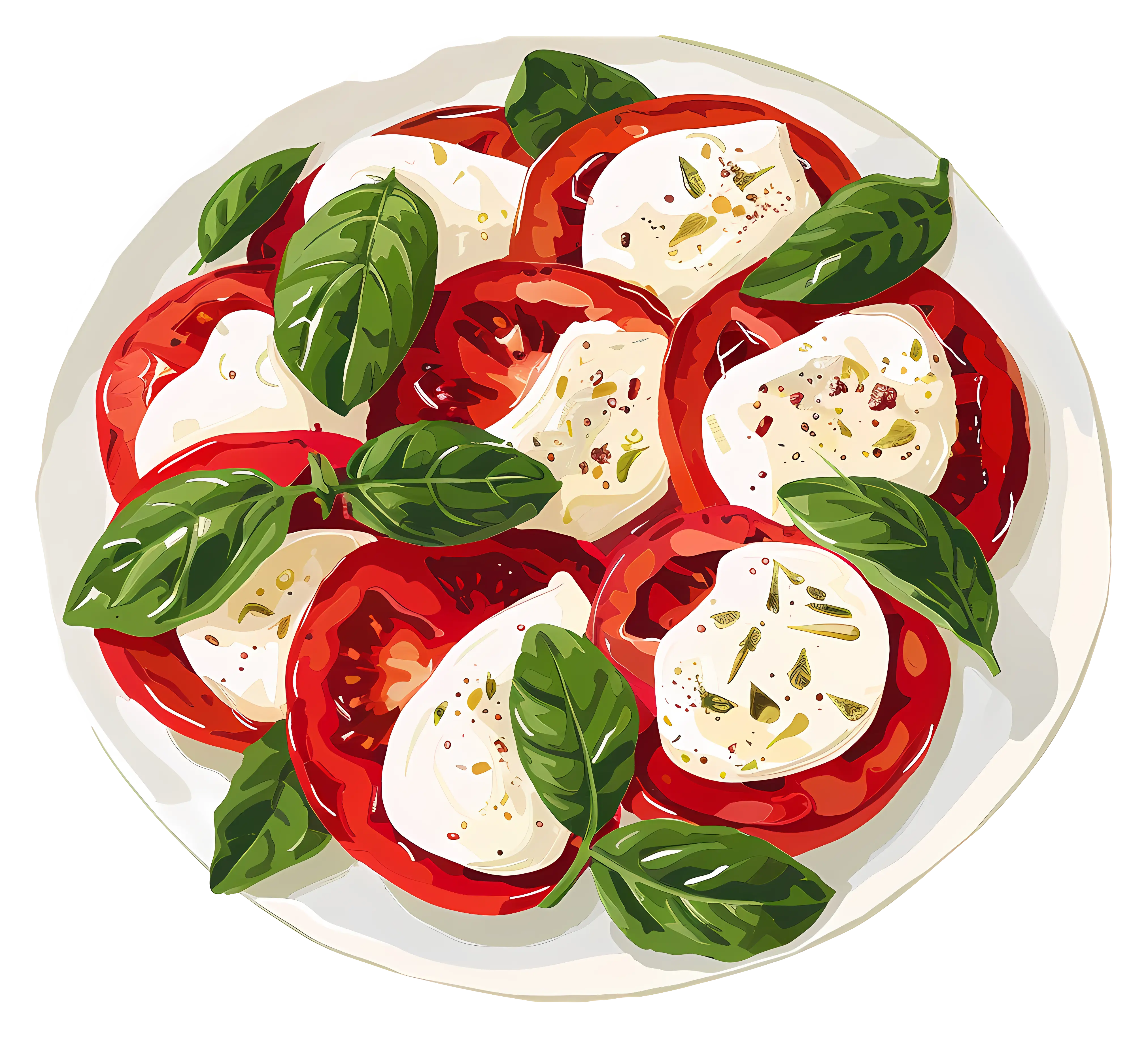 Caprese Salad with Fresh Basil