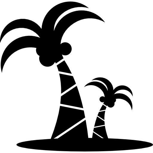 Silhouette of Palm Trees