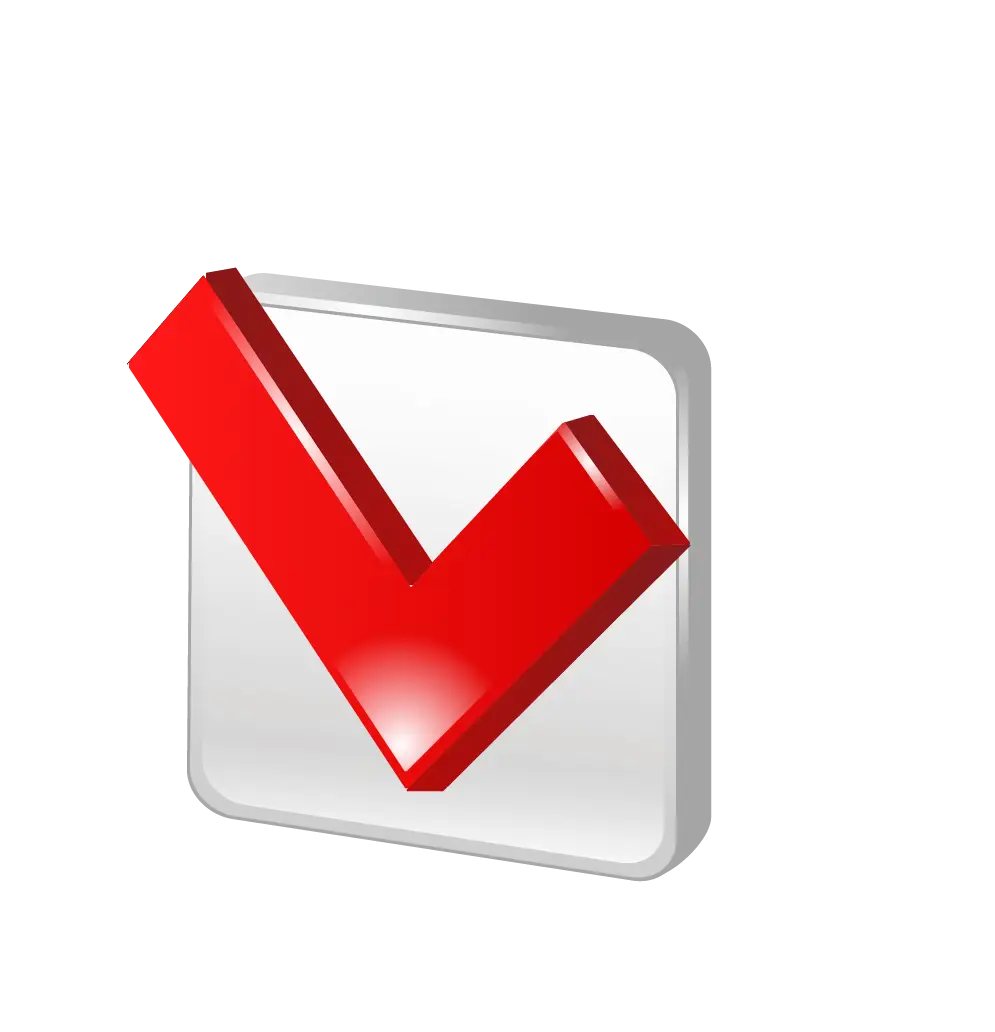 Red Check Mark in a Box