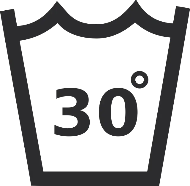Clothing Care Washing Symbol at 30 Degrees