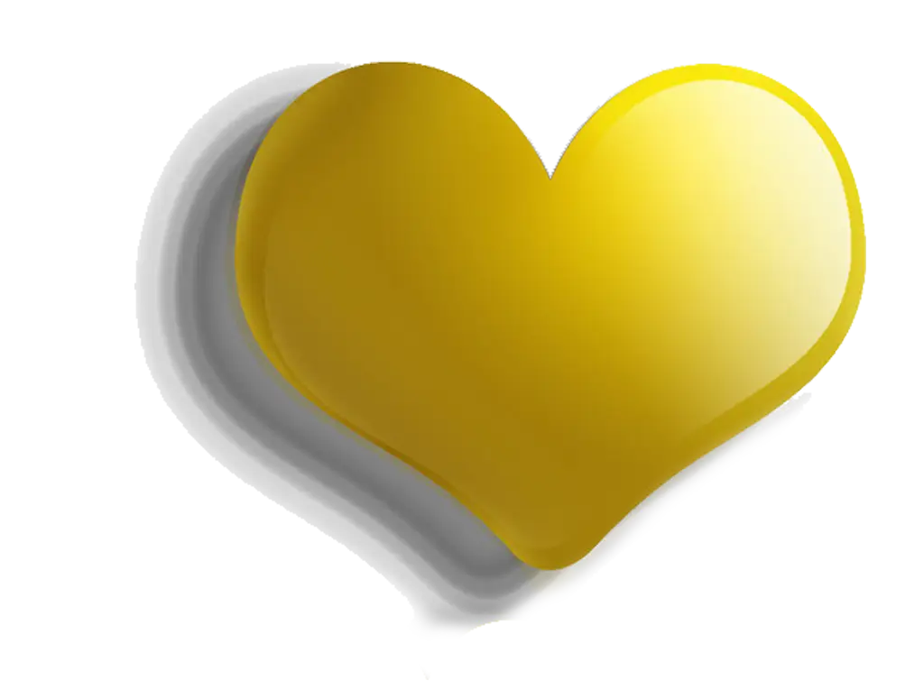 Yellow Heart Symbol