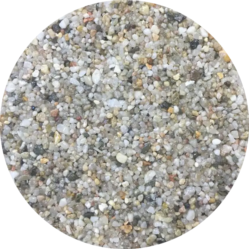 Colorful Sand Texture in Circular View
