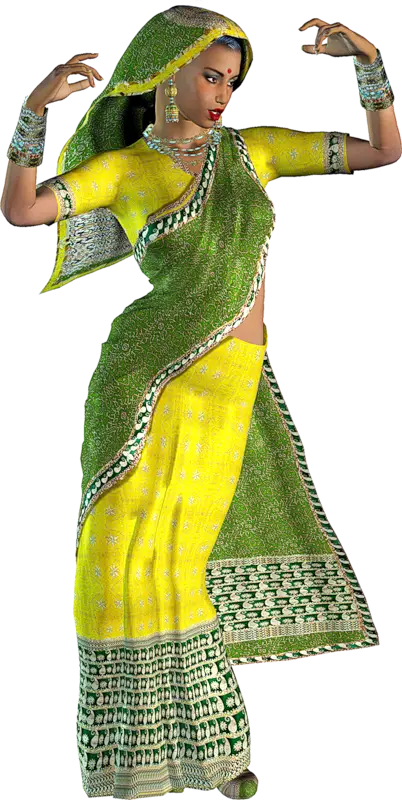 Traditional Dancer in Colorful Attire