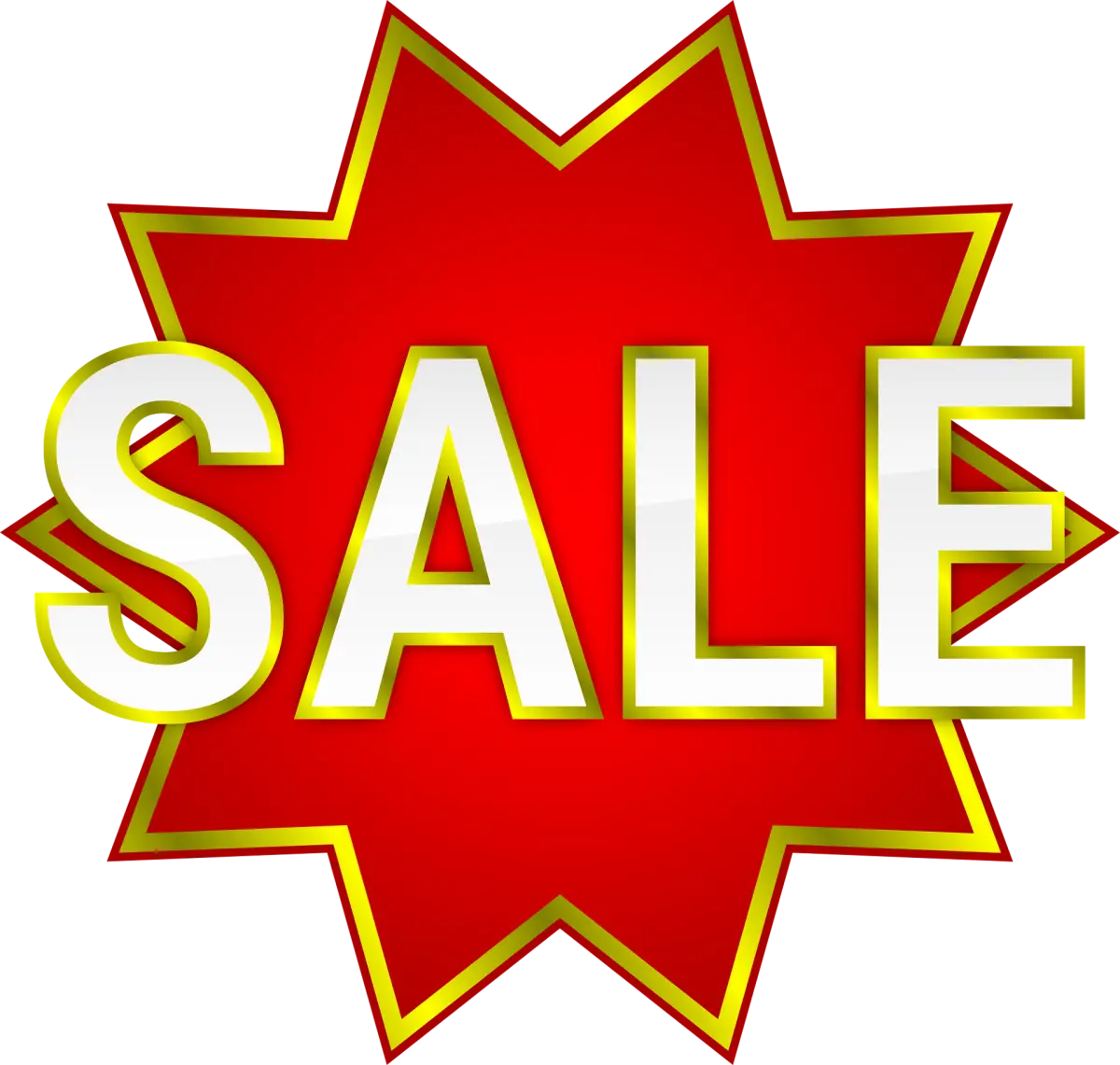 Bright Red Sale Icon for Promotions